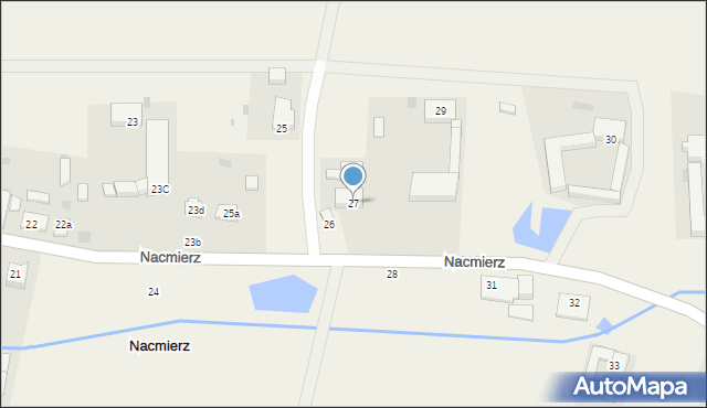 Nacmierz, Nacmierz, 27, mapa Nacmierz