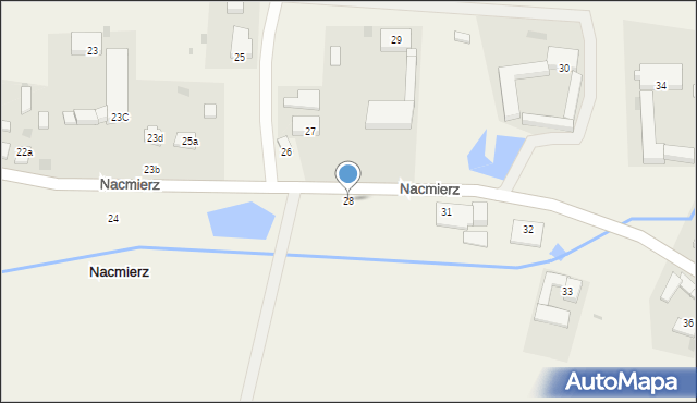 Nacmierz, Nacmierz, 28, mapa Nacmierz