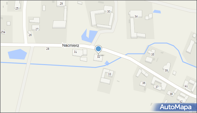 Nacmierz, Nacmierz, 32, mapa Nacmierz