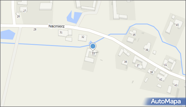 Nacmierz, Nacmierz, 33, mapa Nacmierz