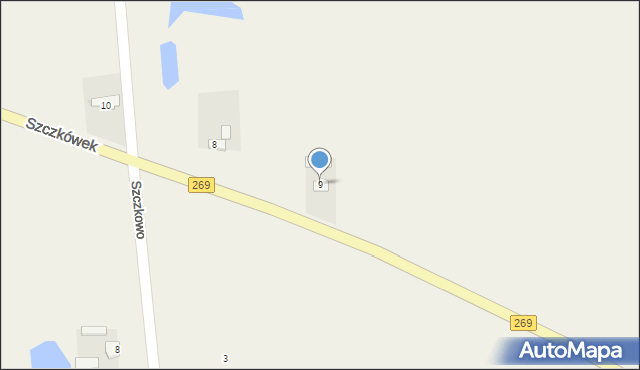 Naczachowo, Naczachowo, 9, mapa Naczachowo