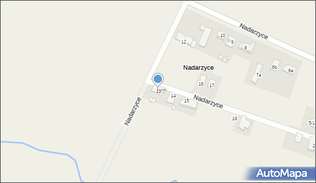 Nadarzyce, Nadarzyce, 13, mapa Nadarzyce