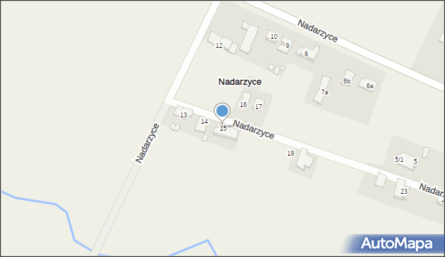 Nadarzyce, Nadarzyce, 15, mapa Nadarzyce