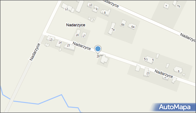 Nadarzyce, Nadarzyce, 19, mapa Nadarzyce