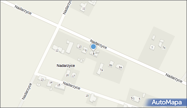 Nadarzyce, Nadarzyce, 8, mapa Nadarzyce