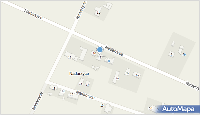 Nadarzyce, Nadarzyce, 9, mapa Nadarzyce