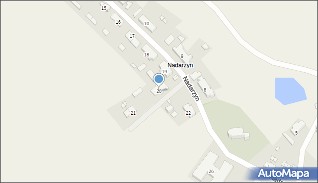 Nadarzyn, Nadarzyn, 20, mapa Nadarzyn