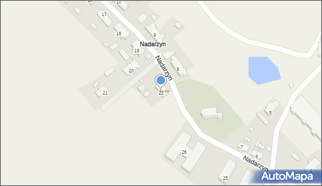 Nadarzyn, Nadarzyn, 22, mapa Nadarzyn