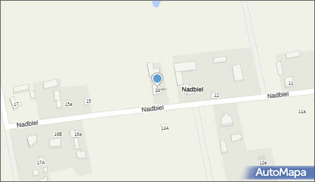 Nadbiel, Nadbiel, 14, mapa Nadbiel