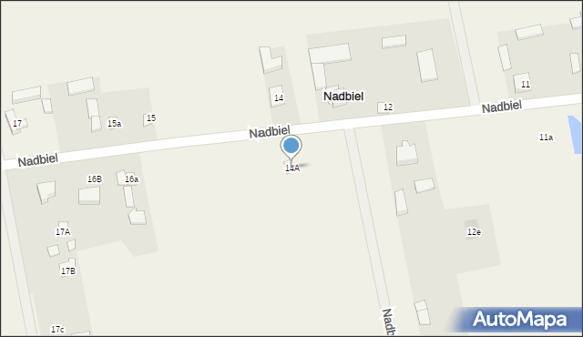 Nadbiel, Nadbiel, 14A, mapa Nadbiel