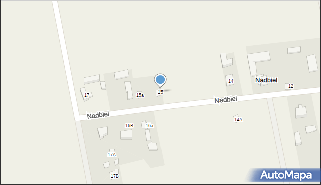 Nadbiel, Nadbiel, 15, mapa Nadbiel