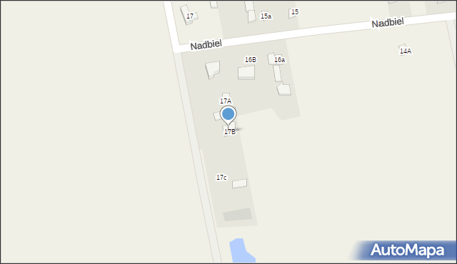 Nadbiel, Nadbiel, 17B, mapa Nadbiel