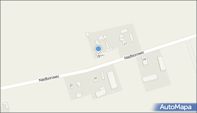 Nadborowo, Nadborowo, 18, mapa Nadborowo