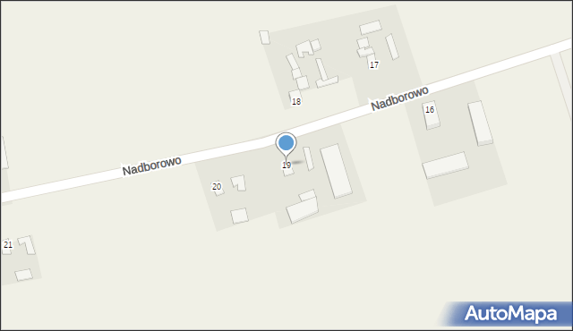 Nadborowo, Nadborowo, 19, mapa Nadborowo