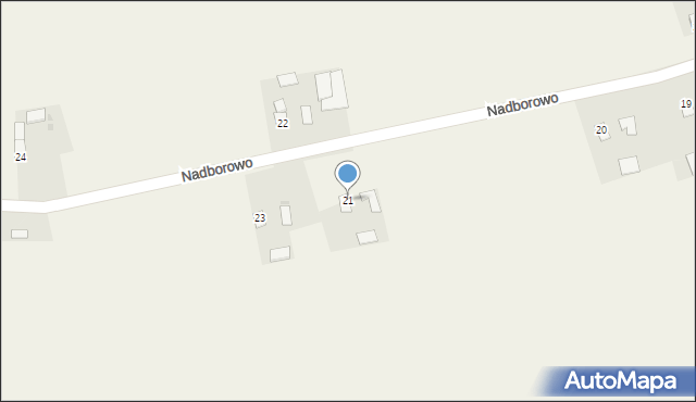 Nadborowo, Nadborowo, 21, mapa Nadborowo