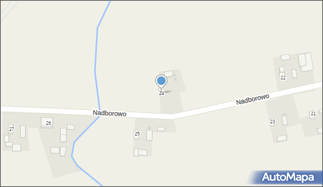 Nadborowo, Nadborowo, 24, mapa Nadborowo