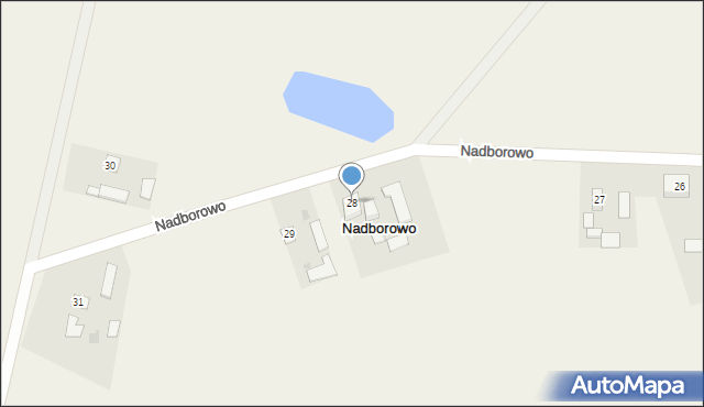 Nadborowo, Nadborowo, 28, mapa Nadborowo