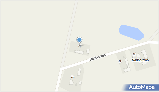 Nadborowo, Nadborowo, 30, mapa Nadborowo
