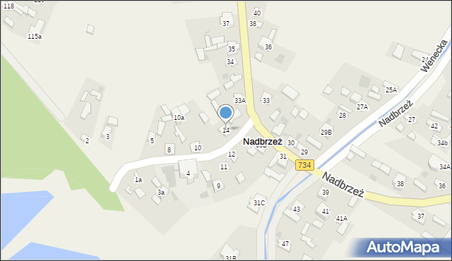 Nadbrzeż, Nadbrzeż, 14, mapa Nadbrzeż