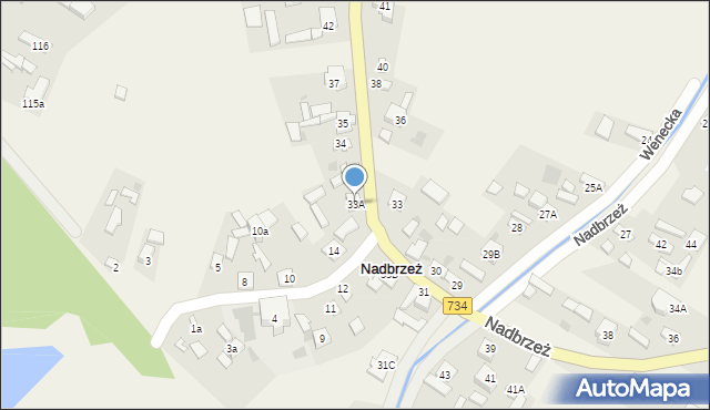 Nadbrzeż, Nadbrzeż, 33A, mapa Nadbrzeż