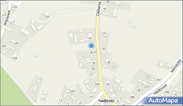 Nadbrzeż, Nadbrzeż, 37, mapa Nadbrzeż