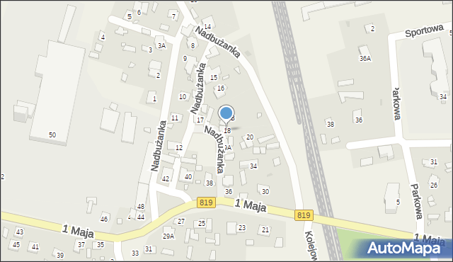 Nadbużanka, Nadbużanka, 18, mapa Nadbużanka