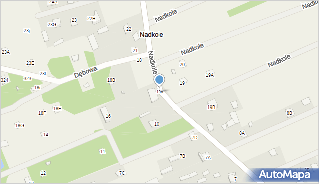 Nadkole, Nadkole, 10a, mapa Nadkole