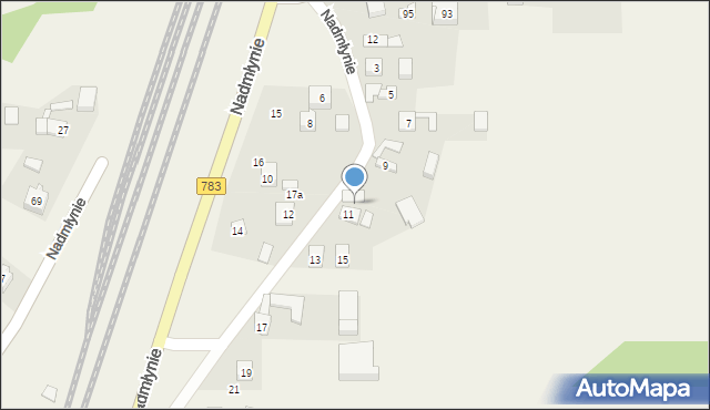 Nadmłynie, Nadmłynie, 17, mapa Nadmłynie