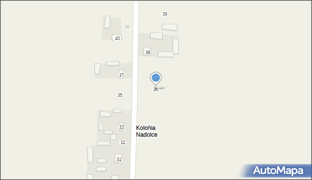 Nadolce, Nadolce, 36, mapa Nadolce