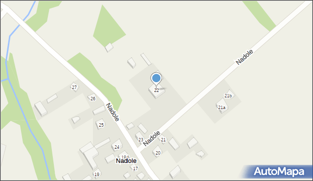 Nadole, Nadole, 22, mapa Nadole