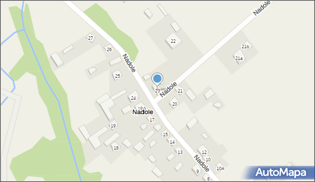 Nadole, Nadole, 23, mapa Nadole