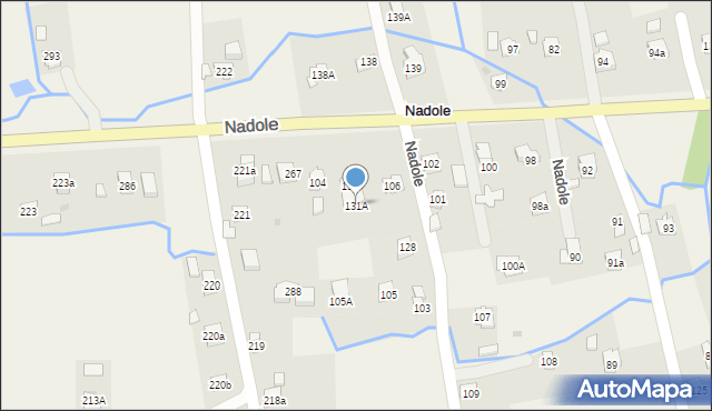 Nadole, Nadole, 131A, mapa Nadole