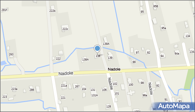 Nadole, Nadole, 138, mapa Nadole