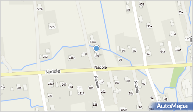 Nadole, Nadole, 139, mapa Nadole