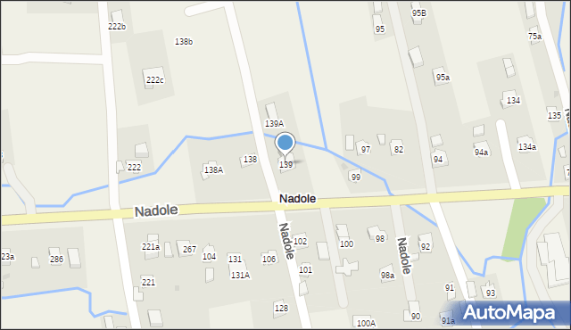 Nadole, Nadole, 139, mapa Nadole