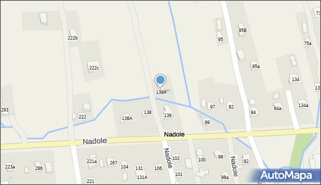 Nadole, Nadole, 139A, mapa Nadole