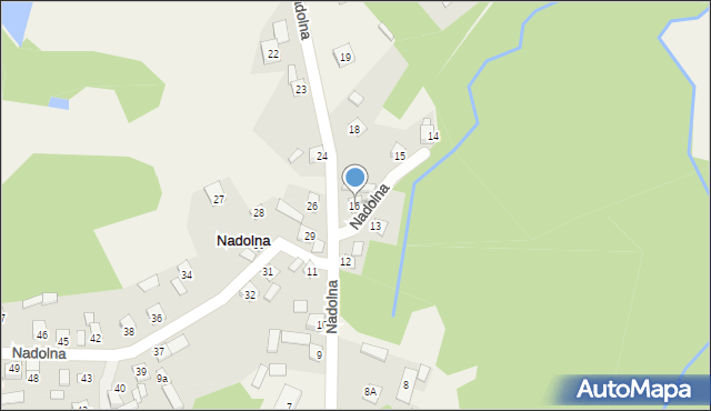 Nadolna, Nadolna, 16, mapa Nadolna