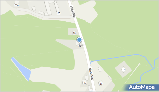 Nadolna, Nadolna, 21, mapa Nadolna