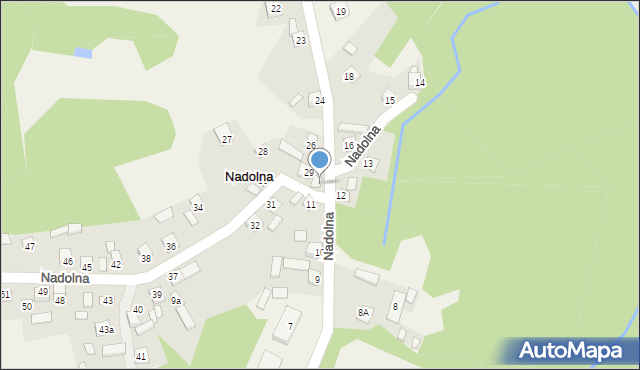 Nadolna, Nadolna, 29A, mapa Nadolna