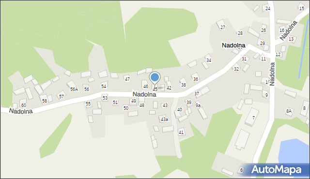 Nadolna, Nadolna, 45, mapa Nadolna