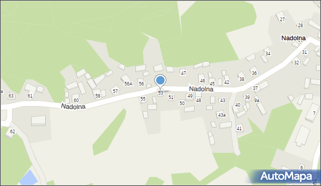 Nadolna, Nadolna, 53, mapa Nadolna