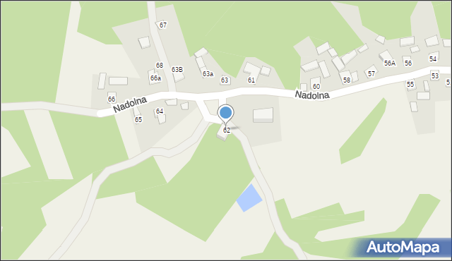 Nadolna, Nadolna, 62, mapa Nadolna