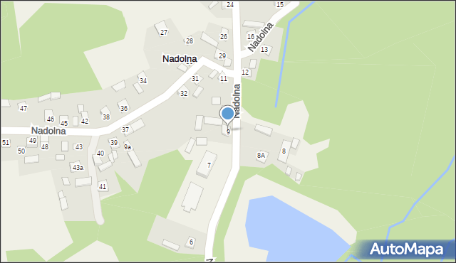 Nadolna, Nadolna, 9, mapa Nadolna