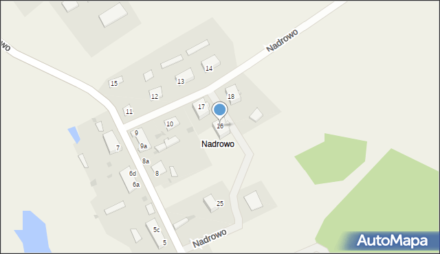 Nadrowo, Nadrowo, 16, mapa Nadrowo