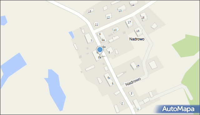 Nadrowo, Nadrowo, 6a, mapa Nadrowo