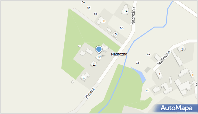 Nadrożno, Nadrożno, 12, mapa Nadrożno