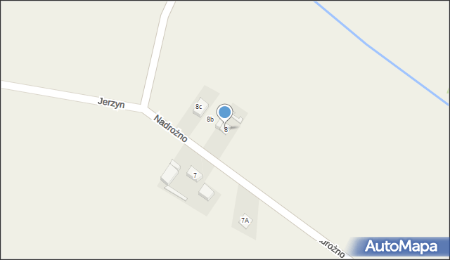 Nadrożno, Nadrożno, 8, mapa Nadrożno