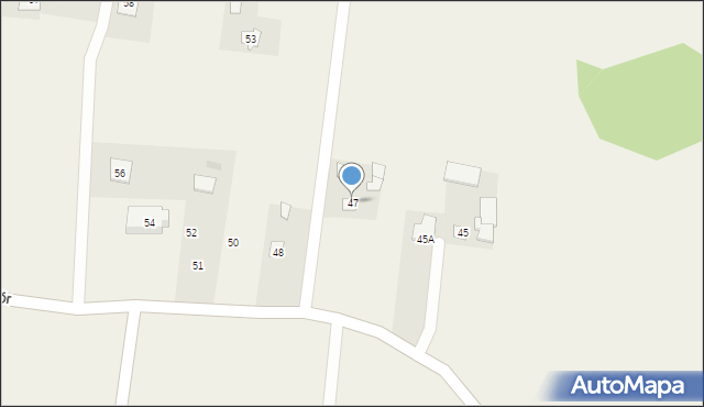 Nadrybie-Dwór, Nadrybie-Dwór, 47, mapa Nadrybie-Dwór