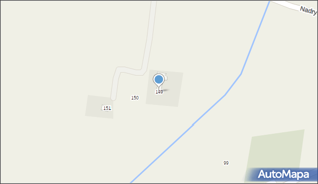 Nadrybie-Wieś, Nadrybie-Wieś, 149, mapa Nadrybie-Wieś