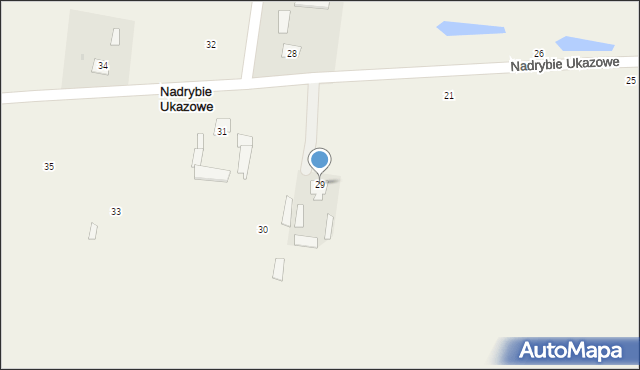 Nadrybie-Wieś, Nadrybie-Wieś, 29, mapa Nadrybie-Wieś